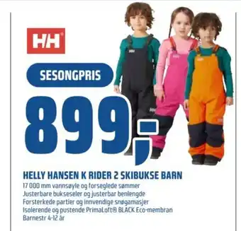 Coop Obs Helly hansen k rider 2 skibukse barn tilbud