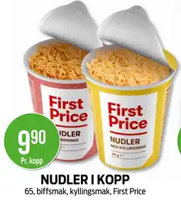 Kiwi NUDLER I KOPP tilbud