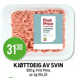 Kiwi KJØTTDEIG AV SVIN tilbud