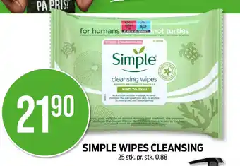 Kiwi SIMPLE WIPES CLEANSING tilbud