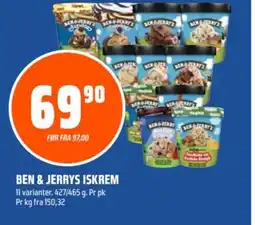 Coop Obs Ben & jerrys iskrem tilbud