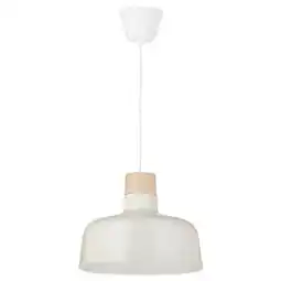 IKEA Bunkeflo Taklampe, hvit/bjørk, 36 cm tilbud