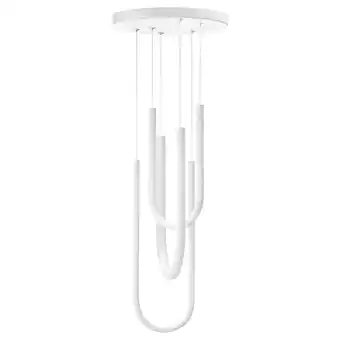 IKEA Varmblixt led-pendellampe, hvit frostet glass, 46 cm tilbud