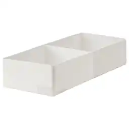 IKEA Stuk Boks med rom, hvit, 20x51x10 cm tilbud