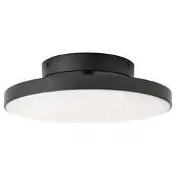 IKEA Kabomba led plafond, matt/svart, 36 cm tilbud