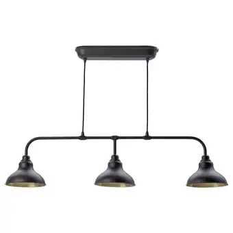 IKEA Agunnaryd Pendellampe med 3 lamper, svart, 122 cm tilbud