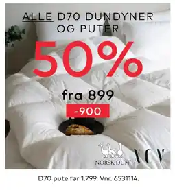 Skeidar ALLE D70 DUN DYNER OG PUTER tilbud