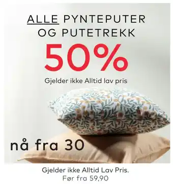 Skeidar ALLE PYNTEPUTER OG PUTETREKK tilbud