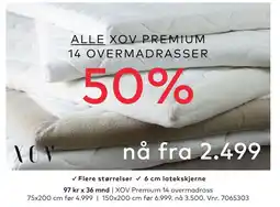 Skeidar ALLE XOV PREMIUM 14 OVERMADRASSER tilbud