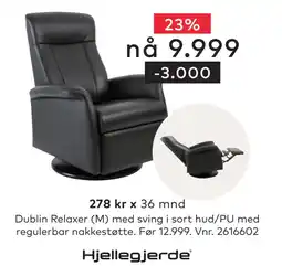 Skeidar Dublin Relaxer (M) med sving tilbud