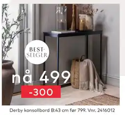 Skeidar Derby konsollbord tilbud