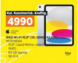 POWER IPAD WI-FI 10,9 (10. GENERASJON) tilbud