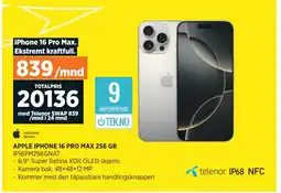 POWER APPLE IPHONE 16 PRO MAX 256 GB tilbud