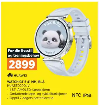 POWER WATCH GT 5 41 MM, BLÅ tilbud