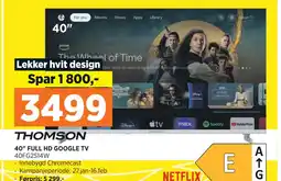 POWER 40 FULL HD GOOGLE TV tilbud