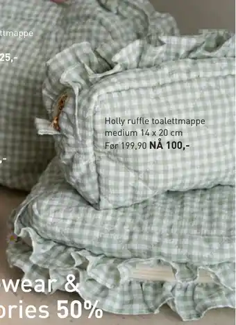 Kid Interiør Holly ruffle toalettmappe medium tilbud