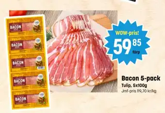 Eurocash Bacon 5-pack Tulip tilbud