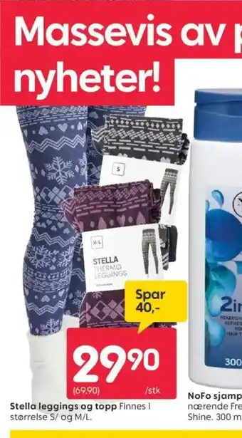 Rusta Stella leggings og topp Finnes i tilbud