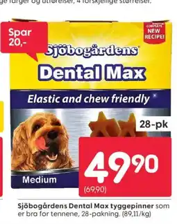 Rusta Sjöbogårdens Dental Max tyggepinner som tilbud