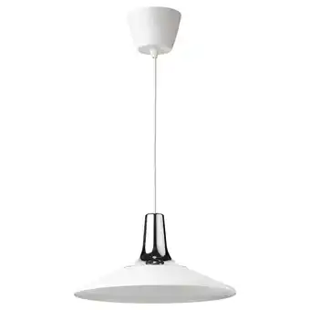 IKEA Fyrtiofyra Taklampe, forkrommet/hvit, 38 cm tilbud