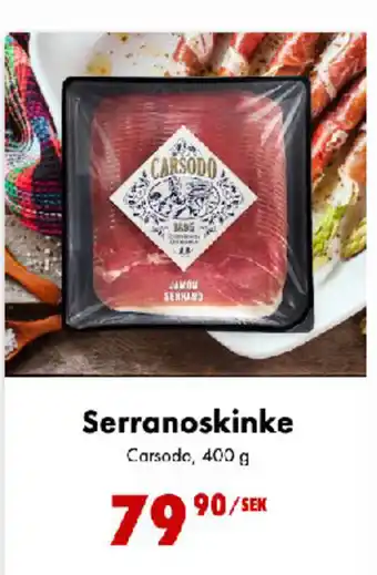 Nordby Supermarket Serranoskinke Carsodo tilbud