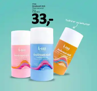 Normal I-Cos Deodorant stick Flere varianter tilbud