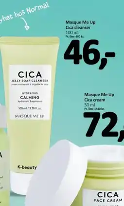 Normal Masque Me Up Cica cleanser tilbud