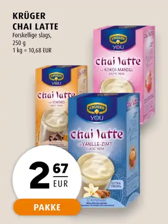 Scandinavian Park KRÜGER CHAI LATTE tilbud