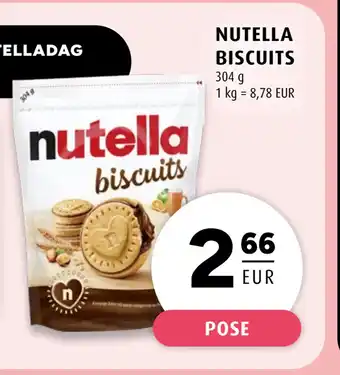 Scandinavian Park NUTELLA BISCUITS tilbud