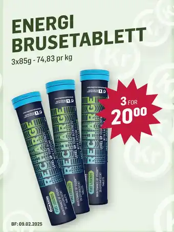 Holdbart ENERGI BRUSETABLETT tilbud