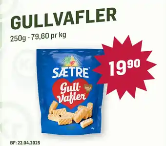 Holdbart GULLVAFLER tilbud