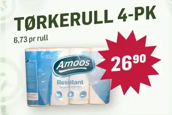 Holdbart TØRKERULL 4-PK tilbud