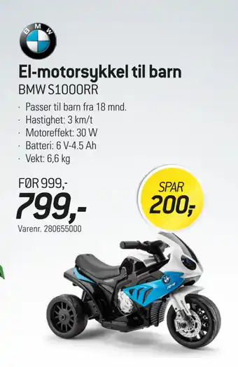 Thansen El-motorsykkel til barn tilbud