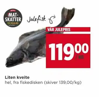 Meny Liten kveite tilbud