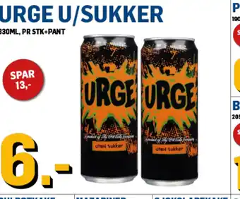 Price Lagerbutikk Urge u/sukker tilbud