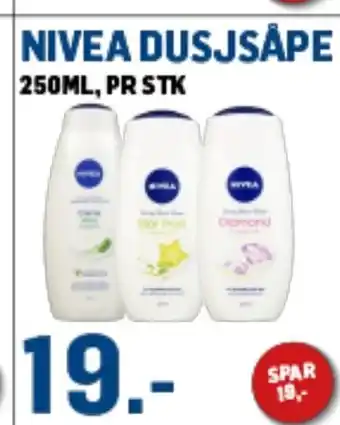 Price Lagerbutikk Nivea dusjsåpe håndsåpe lusine tilbud