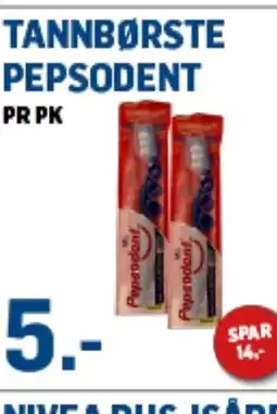 Price Lagerbutikk Tannbørste pepsodent tilbud