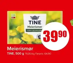 Spar TINE Meierismør tilbud