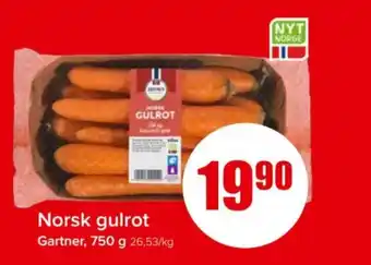 Spar GARTNER Norsk gulrot tilbud