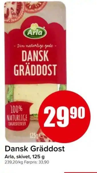 Spar ARLA Dansk Gräddost tilbud