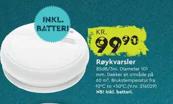 Mekk Røykvarsler tilbud