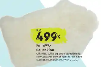 Mekk Saueskinn tilbud