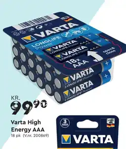 Mekk VARTA High Energy AAA tilbud