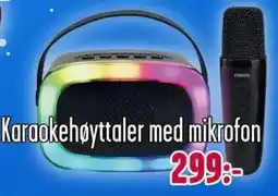 Teknikmagasinet Karaokehøyttaler med mikrofon tilbud