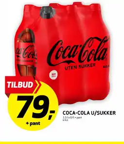 Bunnpris COCA-COLA U/Sukker tilbud