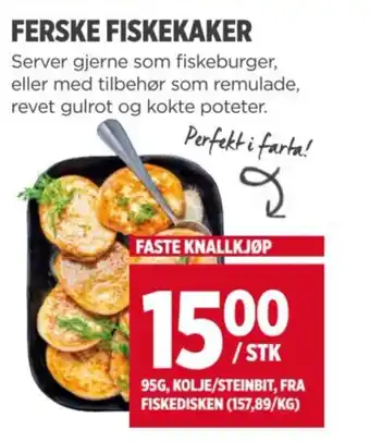 Meny Ferske fiskekaker tilbud