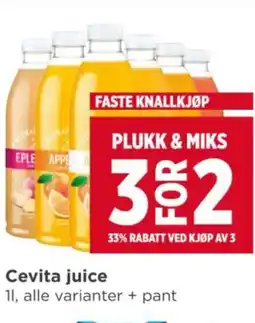 Meny CEVITA juice tilbud