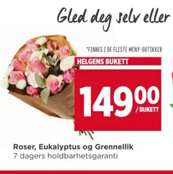 Meny Roser, Eukalyptus og Grennellik tilbud