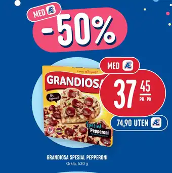 Rema 1000 GRANDIOSA Spesial pepperoni tilbud