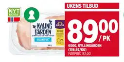 Meny 650G, KYLLINGÅRDEN (136,92/KG) tilbud